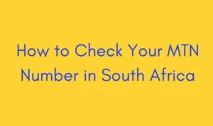 How to Check My MTN Number